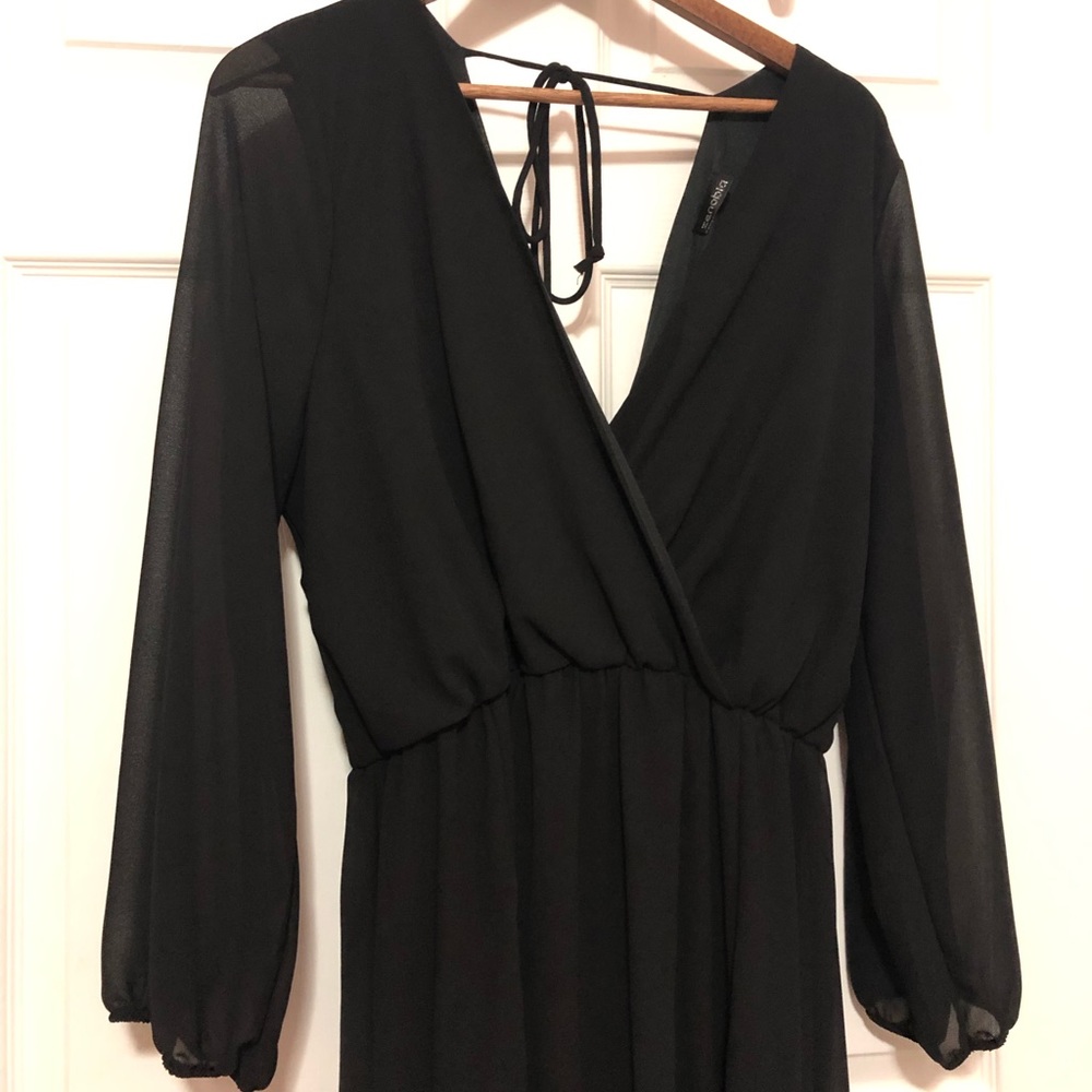 Long Sleeve Slit Dress